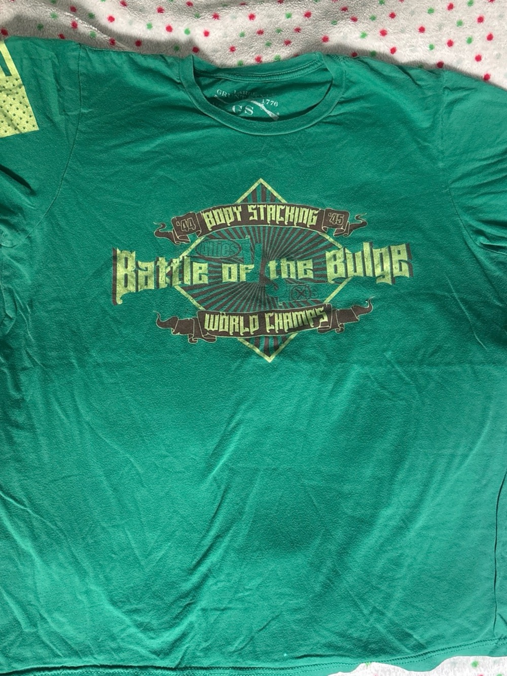 Grunt Style Green Battle of the Bulge Graphic Tee